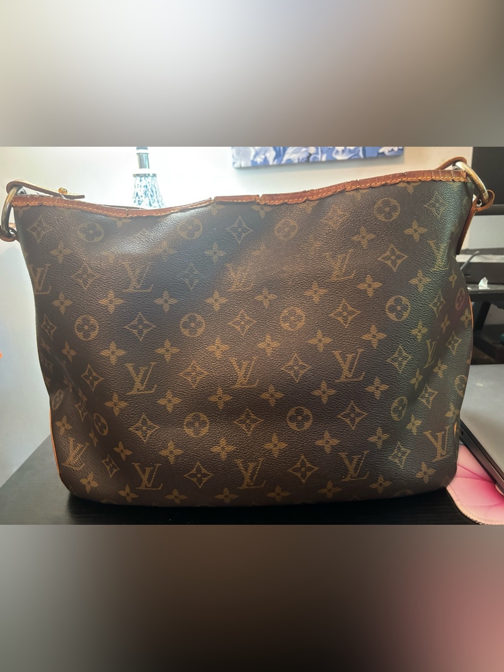 Authentic Louis Vuitton Monogram Delightful MM Shoulder Bag Canvas As-Is - Picture 6 of 16